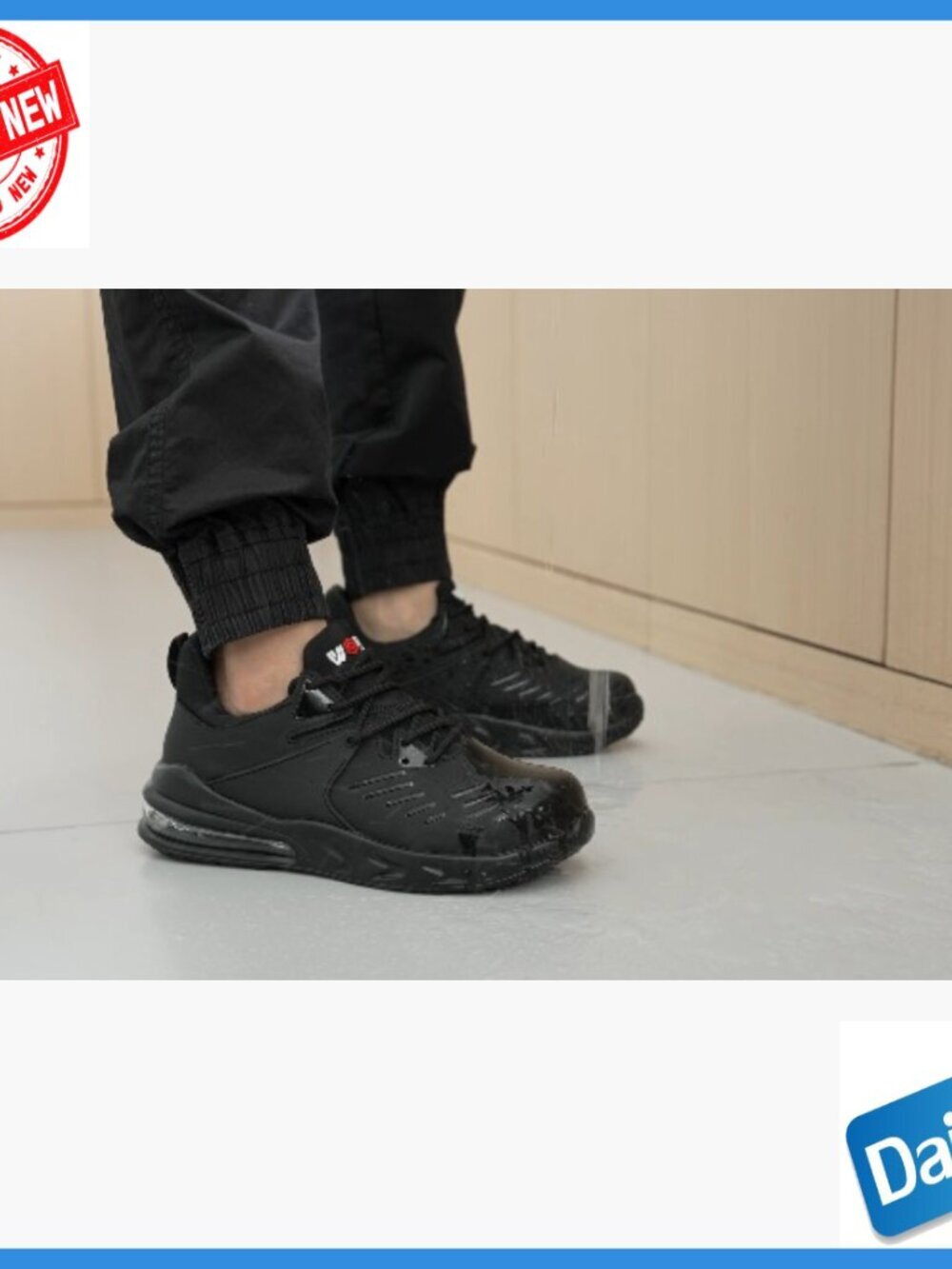 Steel Toe Non Slip Work Sneakers Waterproof Leather Lace Up - Picture 7 of 7